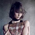Karlie Kloss messy short haircut Vogue