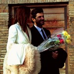 Karmen Pedaru married Riccardo Ruini in white YSL suit
