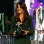 Kate Middleton pregnant in green McQueen dress 2
