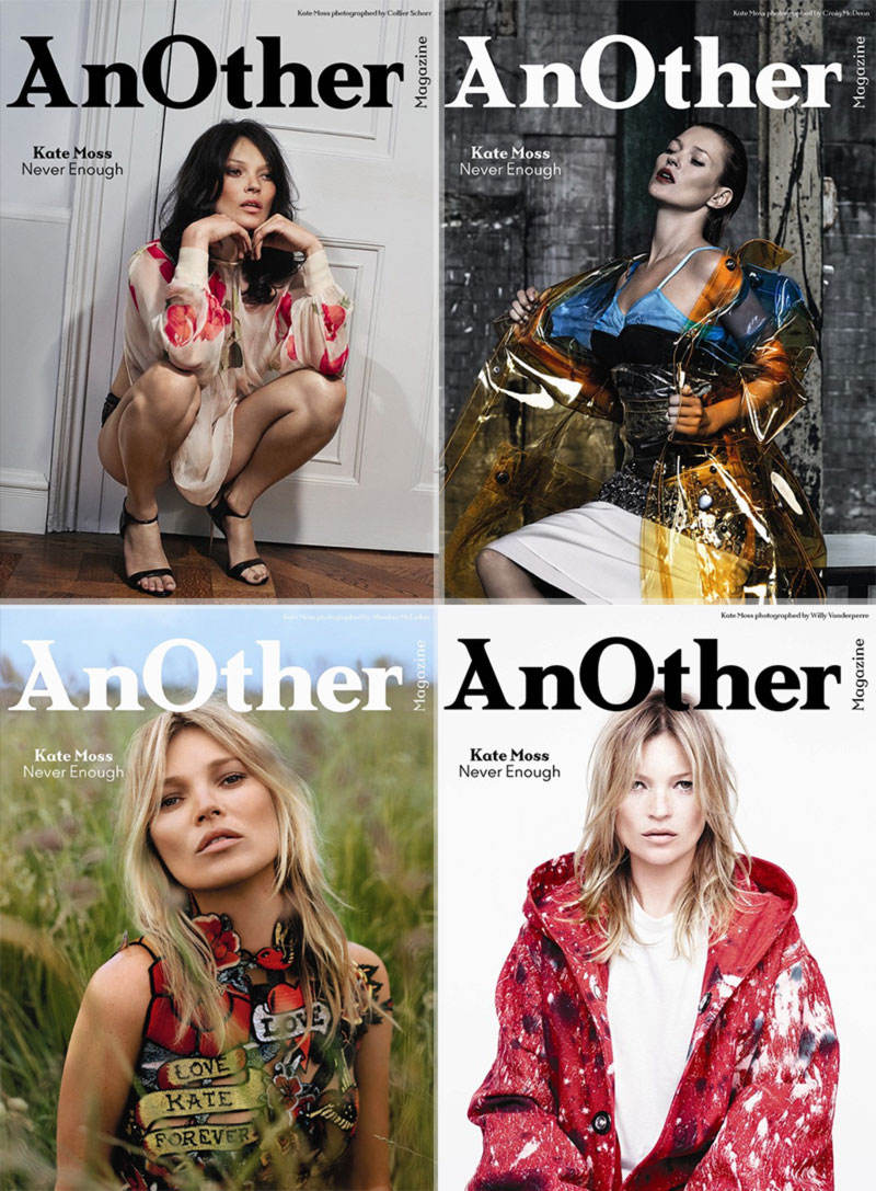 Kate Moss Another Fall 2014 4 covers