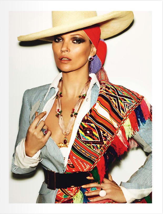 Kate Moss by Testino Vogue Paris Peru issue