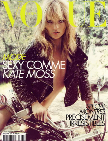 Kate Moss Cover for French Vogue Magazine April