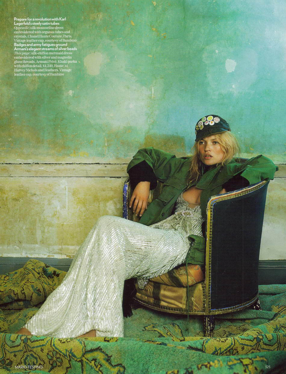 Kate Moss for Vogue UK October 2008