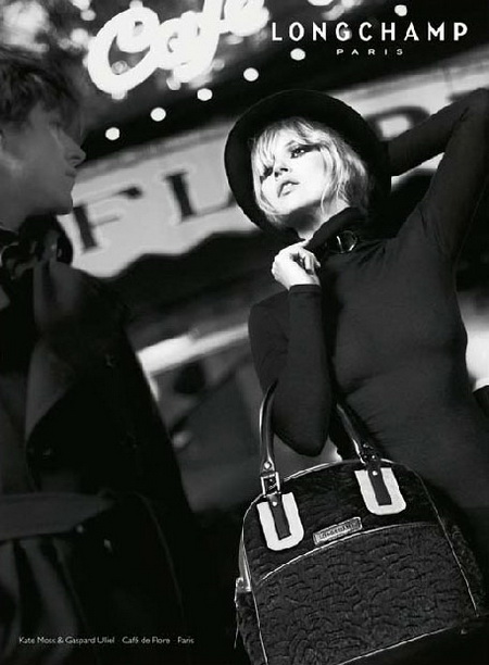 Kate Moss Gaspard Ulliel For Longchamp Fall Winter 2008 2009 Ad Campaign
