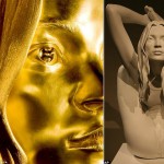 Kate Moss Golden Statue Marc Quinn