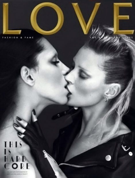 Kate Moss Kisses Lea T For Love Summer 2011 Cover