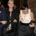 Kate Moss Lily Allen black nails