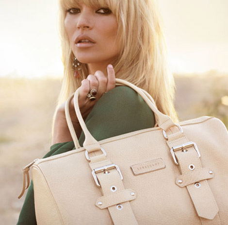Kate Moss Longchamp bags 2011 collection
