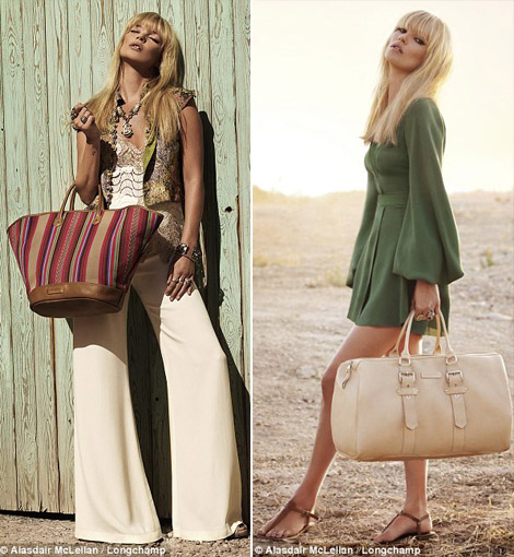 Kate Moss Longchamp bags summer 2011