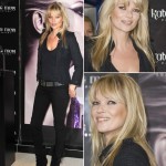 Kate Moss new haircut fringe