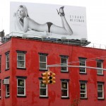 Kate Moss poster sans clothes Stuart Weitzman campaign