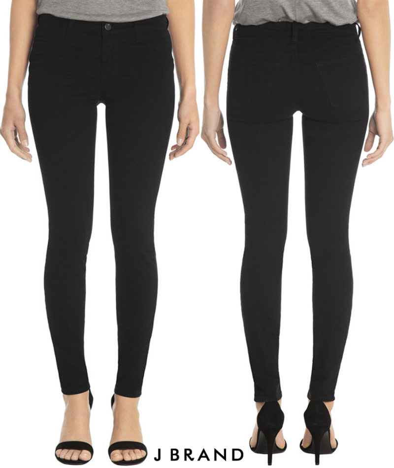 Kate Moss skinny jeans black JBrand Sateen