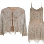 Kate Moss Topshop collection 2014 fringed jacket dress