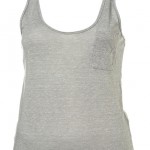 Kate Moss Topshop Essential collection grey tank top