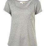 Kate Moss Topshop Essential collection grey tee