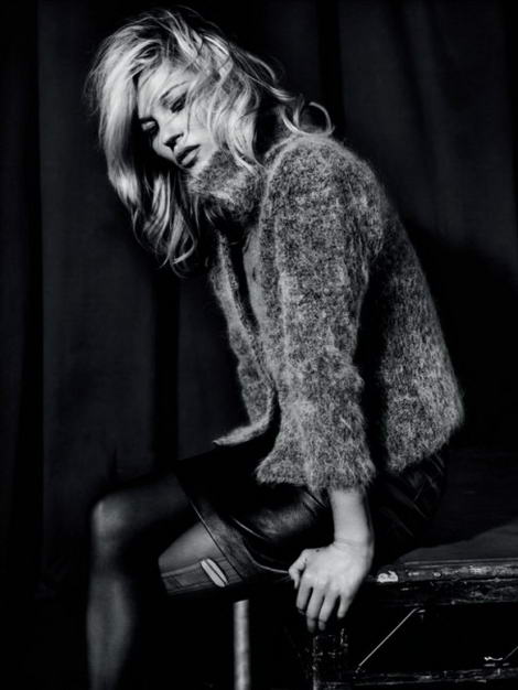 Kate Moss Topshop fall winter 2009 collection leather