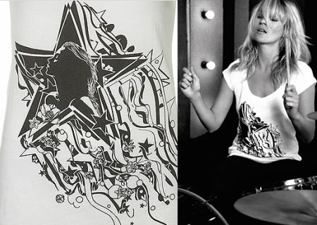 Kate Moss Starlight T-Shirt For Charity