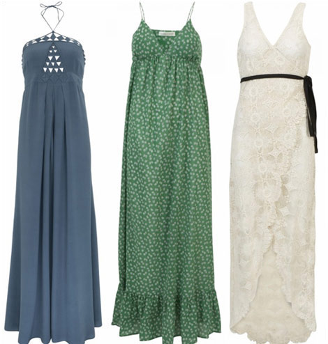 Kate Moss Topshop Summer 2010 collection maxi dresses