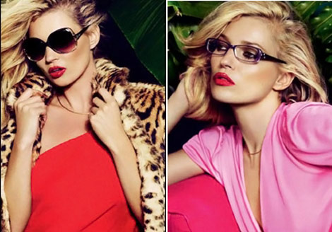 Kate Moss Vogue Eyewear Spring 2011 ad campaign