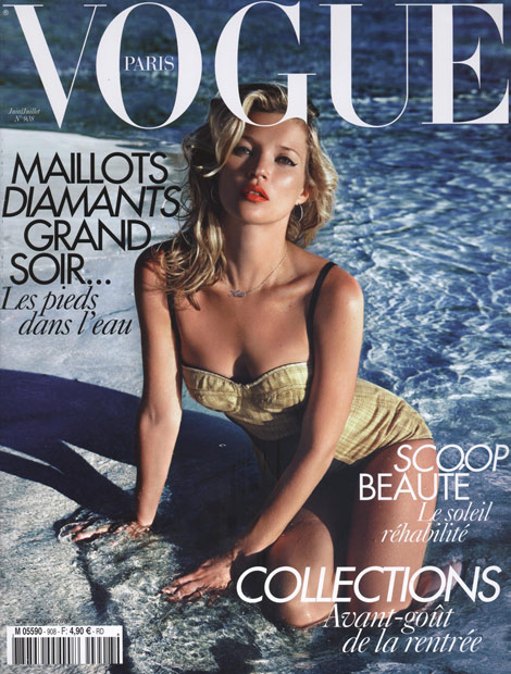 Kate Moss Vogue Paris June July 2010 cover