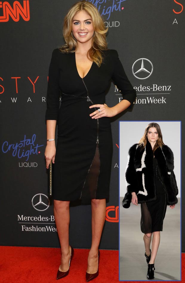 Kate Upton black dress Altuzzara 2013 Style Awards
