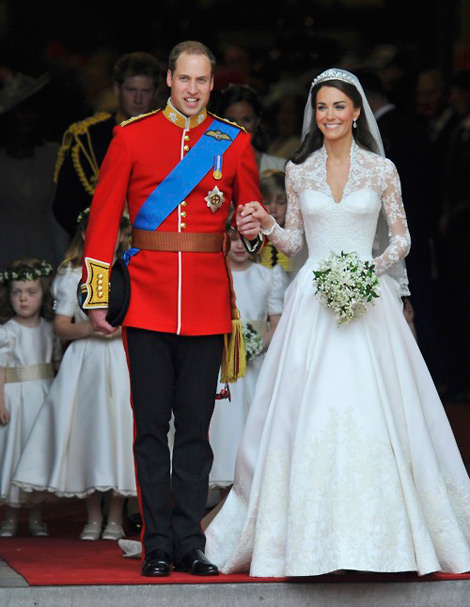 Kate Middleton’s Alexander McQueen White Wedding Dress As Designed By Sarah Burton