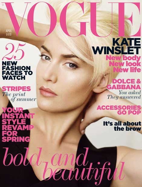 Kate Winslet Vogue UK April 2011 cover
