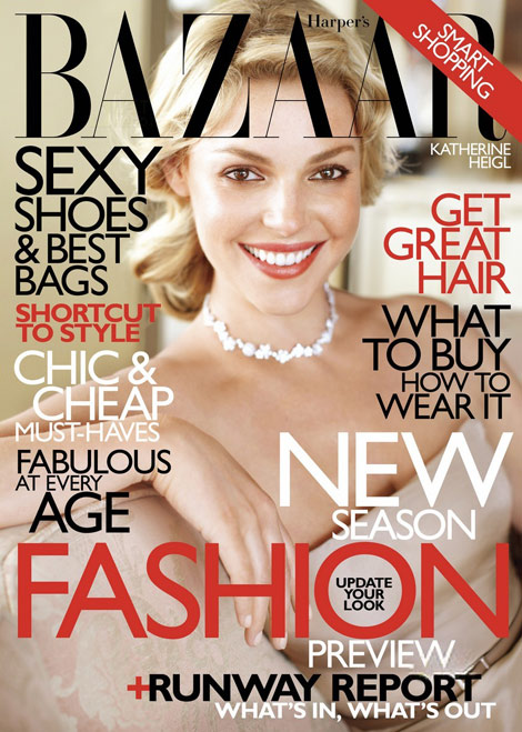 Katherine Heigl Harper s Bazaar June July 2010 cover