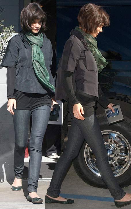 Katie Holmes Skinny Jeans Outfit