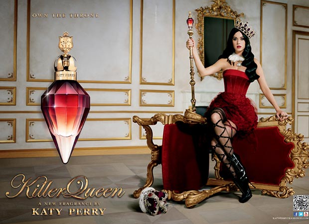 Katy Perry Killer Queen perfume ad campaign