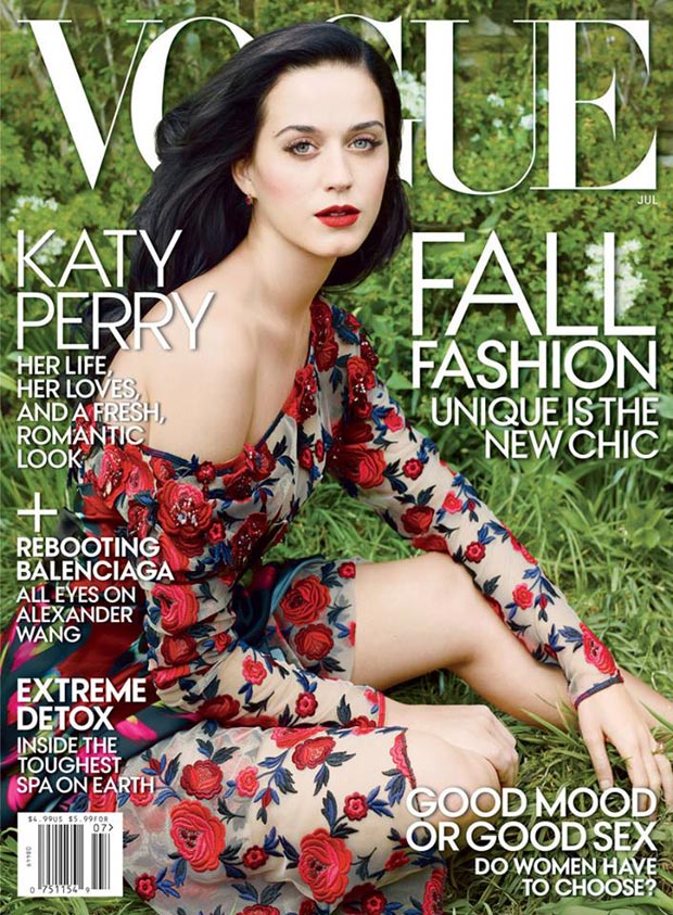 Katy Perry romantic cover Vogue US July 2013