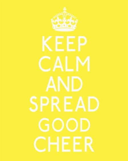 keep calm yellow poster