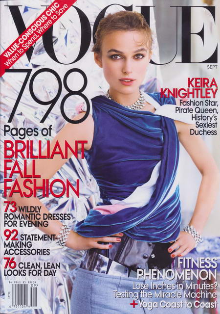 Keira Knightley Vogue US Cover September 2008