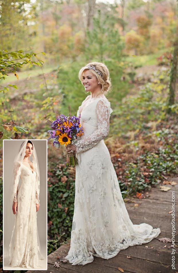 Kelly Clarkson wedding dress Temperley London