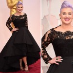 Kelly Osbourne black dress Rita Vinieris Oscars 2015