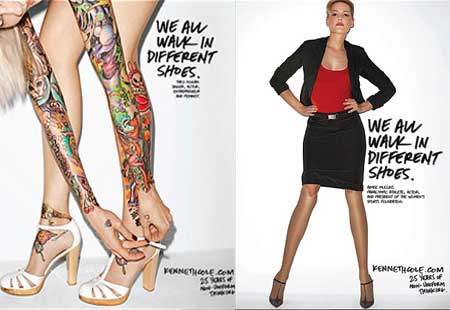 Kenneth Cole We all walk in different shoes Ad Campaign