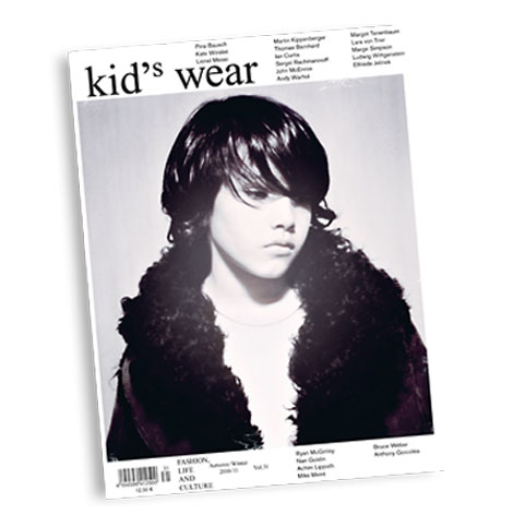 Kids wear magazine fall 2010 cover