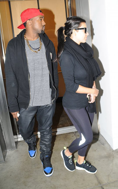 Kim Kardashian pregnant out with Kanye West