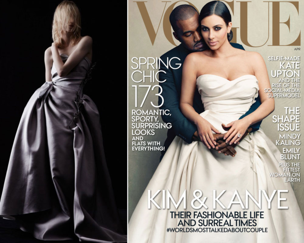 Kim Kardashian Vogue cover dress Lanvin