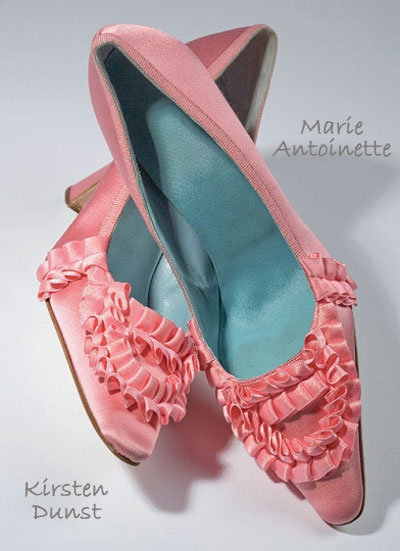 Kirsten Dunst shoes Marie Antoinette