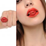 Kiss me Red Crystal Ring