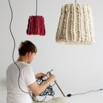 knitted granny lamp