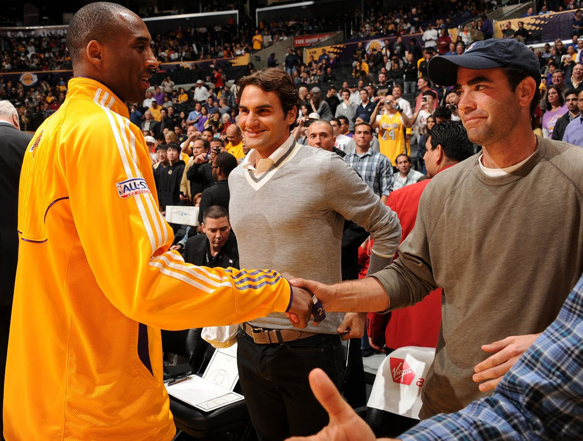 Kobe Bryant Roger Federer Pete Sampras Lakers Game