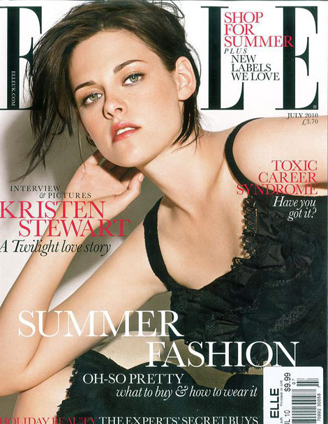 Kristen Stewart UK Elle July 2010 cover