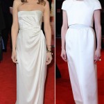 Kristen Wiig Tilda Swinton white dresses 2012 BAFTA Awards