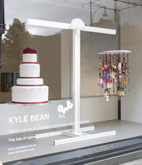 Kyle Bean Selfridges windows cake