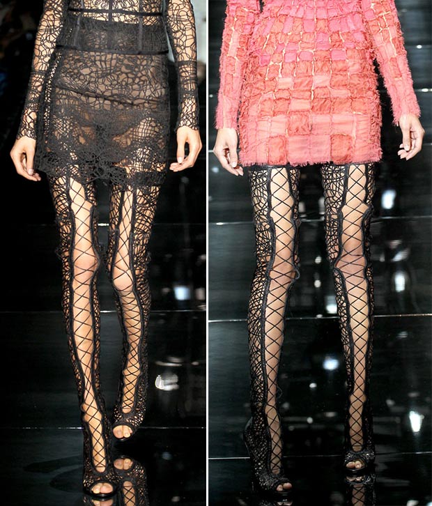 lace thigh high boots from Tom Ford Spring Summer 2014