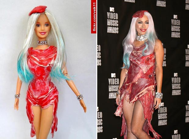 Lady Gaga doll meat dress