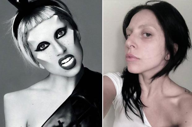 Lady Gaga look from Fame Monster to Artpop