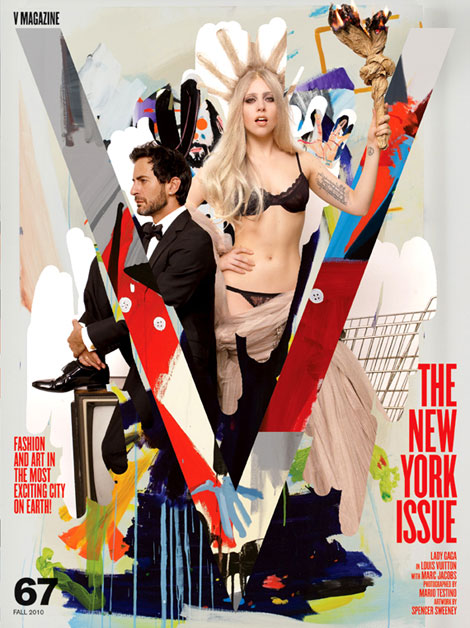 Lady Gaga Marc Jacobs V 67 fall 2010 NY Issue cover